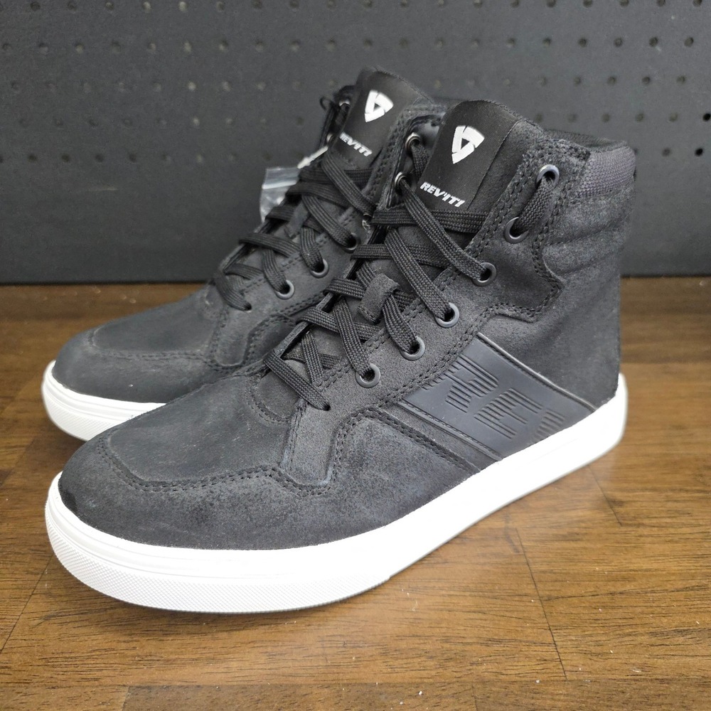 REV'IT! Kick Motorcycle Sneakers Mens 7 Black White High Top NWT